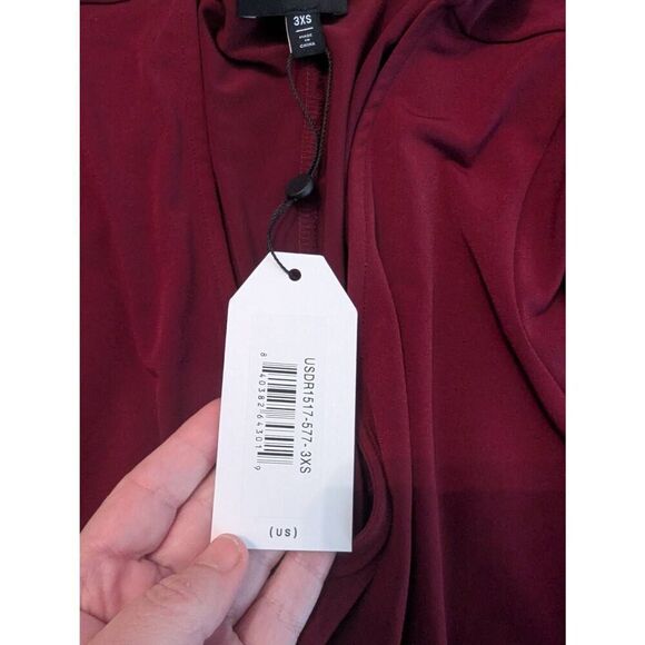 Brand New Universal Standard Women's Size 3XS XXXS Purple Long Sleeve Dress - Picture 4 of 7